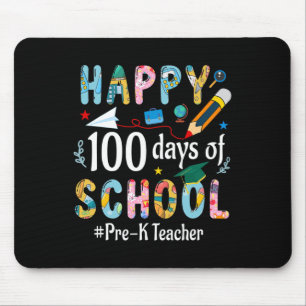 Alfombrilla De Ratón Profesora pre-k Divertido 100° día de clases