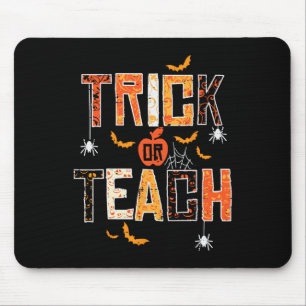 Alfombrilla De Ratón Profesoras De Halloween Trick O Teach Retro Hallow