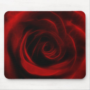 Alfombrilla De Ratón Profundidad del rosa rojo del amor