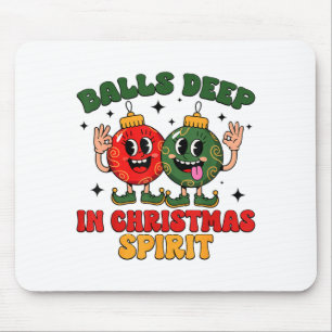 Alfombrilla De Ratón Profundo En Dicho Divertido De Navidad