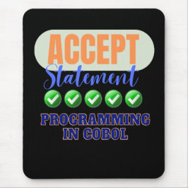 Alfombrilla De Ratón Programación Cobol con sentencia Accept