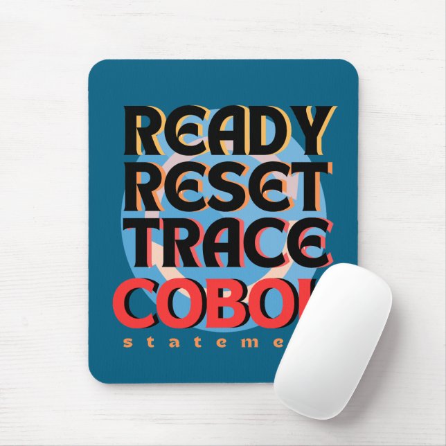 Alfombrilla De Ratón Programación Cobol Restablecer Traza (Con ratón)