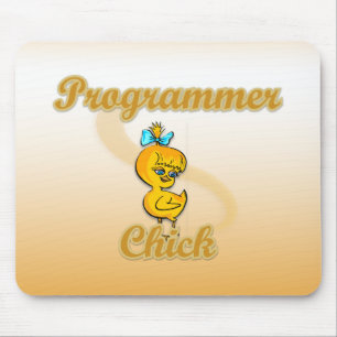 Alfombrilla De Ratón Programador Chick