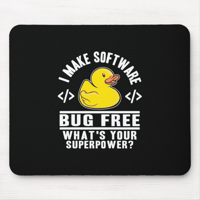 Alfombrilla De Ratón Programador para hacer software libre de fallos (Frente)