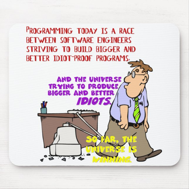 Alfombrilla De Ratón Programadores contra el universo (1) (Frente)