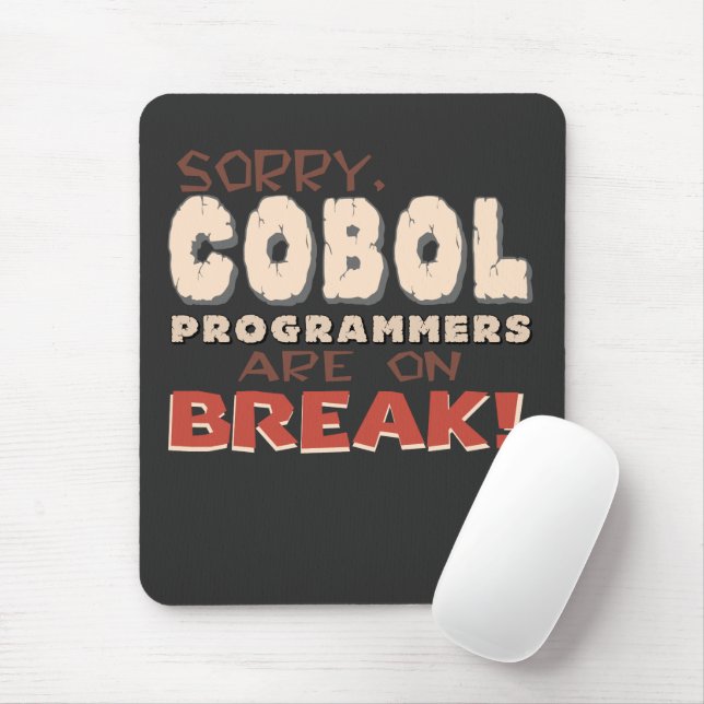 Alfombrilla De Ratón Programadores de Cobol en descanso (Con ratón)