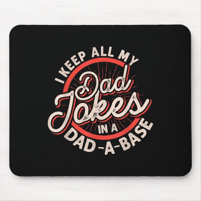 Alfombrilla De Ratón Programmer Dad Nerdy Father Database Geeky Dad Jok (Frente)