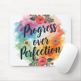 Alfombrilla De Ratón Progreso Sobre Perfección Motivacional