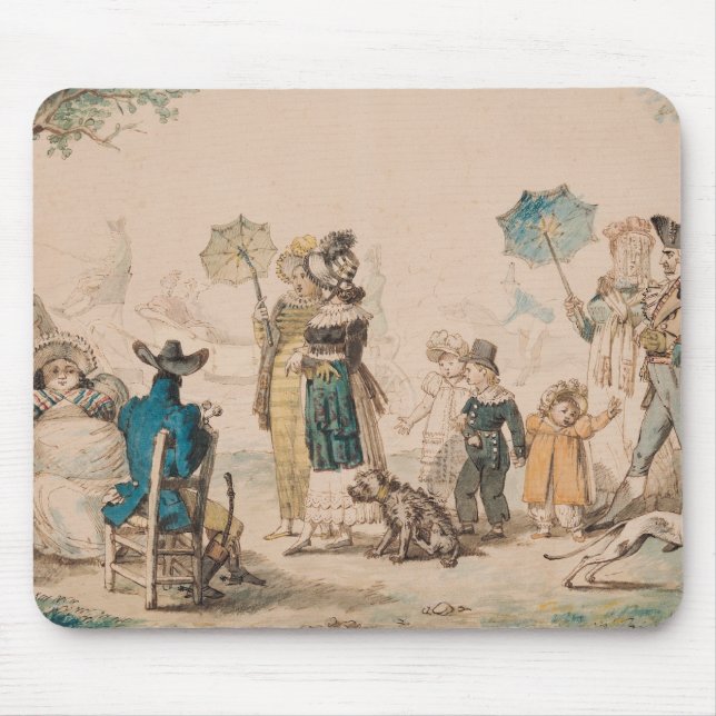 Alfombrilla De Ratón "promenade" en el Champs-Elysees, 1811 (Frente)