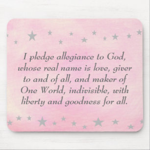 Alfombrilla De Ratón Prometo lealtad a Dios, mousepad