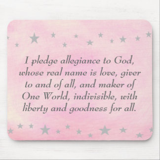 Alfombrilla De Ratón Prometo lealtad a Dios, mousepad