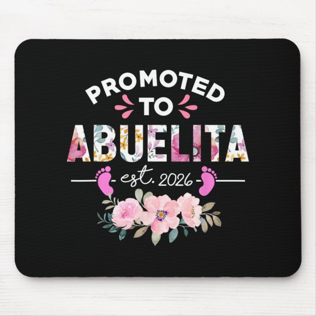 Alfombrilla De Ratón Promoted To Abuelita Est 2026 New Spanish Grandma  (Frente)