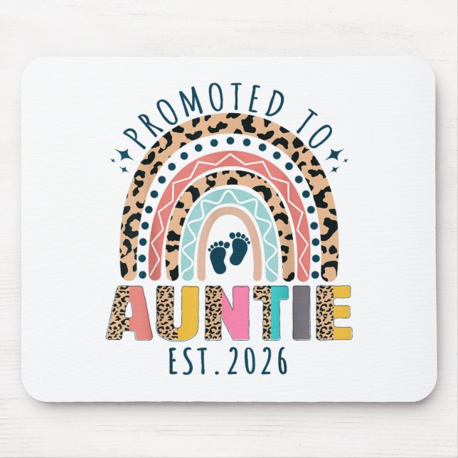 Alfombrilla De Ratón Promoted To Auntie Est 2026 Soon To Be Aunt First  (Frente)