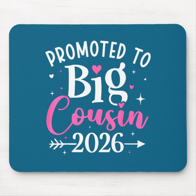 Alfombrilla De Ratón Promoted To Big Cousin 2026 Cousin Baby Announceme (Frente)