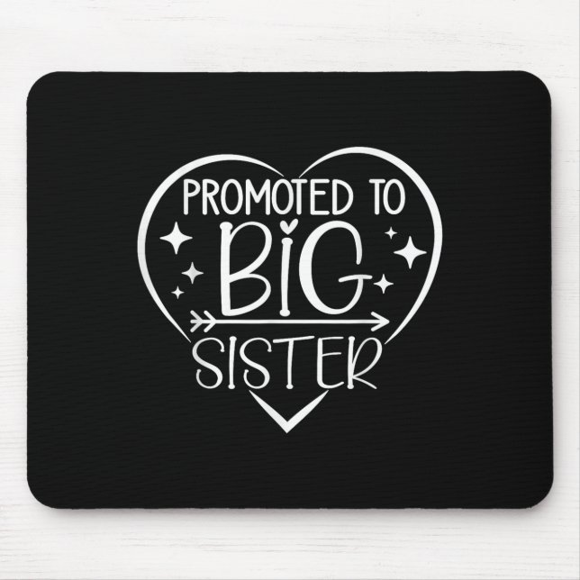 Alfombrilla De Ratón Promoted To Big Sister - New Baby Birth Announceme (Frente)