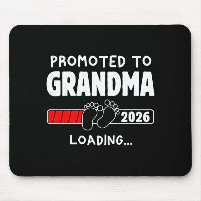 Alfombrilla De Ratón Promoted To Grandma Est 2026 Soon To Be New Grandm (Frente)