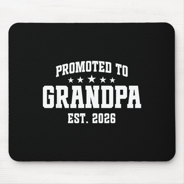 Alfombrilla De Ratón Promoted To Grandpa Est. 2026 Grandparent Baby Ann (Frente)
