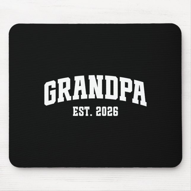 Alfombrilla De Ratón Promoted To Grandpa Est. 2026 Grandparent Baby Ann (Frente)