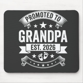 Alfombrilla De Ratón Promoted to Grandpa Est 2026 New Grandpa Announcem