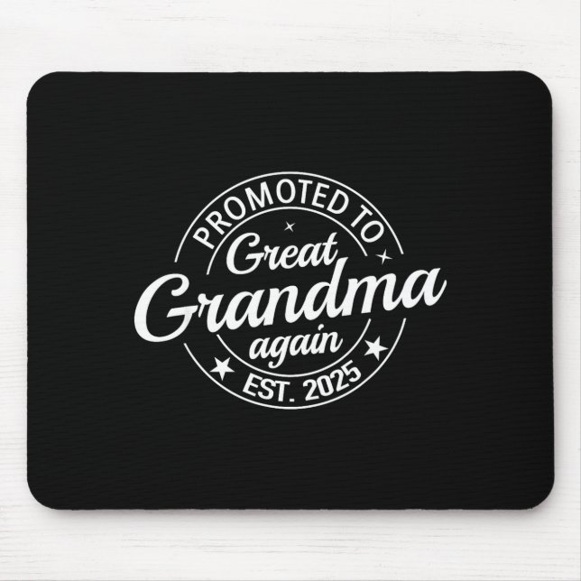 Alfombrilla De Ratón Promoted To Great Grandma Again 2025 Pregnancy Bab (Frente)