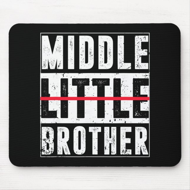 Alfombrilla De Ratón Promoted To Middle Brother Funny New Baby Announce (Frente)