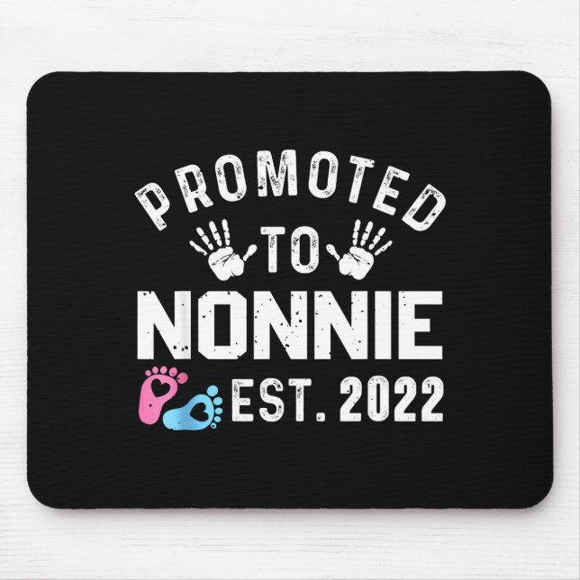 Alfombrilla De Ratón Promoted To Nonnie Est 2022 Funny New Nonnie  (Frente)