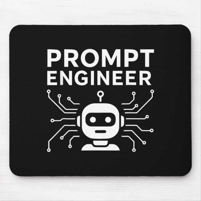 Alfombrilla De Ratón Prompt Engineer Apparel Funny Ai Tech Humor Gift  (Frente)