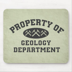 Alfombrilla De Ratón Propiedad del departamento de la geología