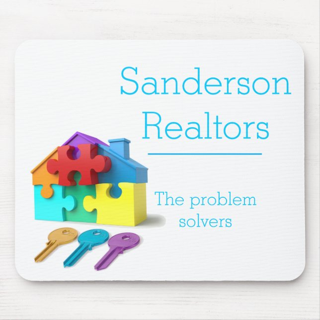 Alfombrilla De Ratón Propiedades inmobiliarias, seguro casero, agente (Frente)