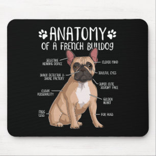 Alfombrilla De Ratón Propietario del Perro Perro Frenchie Anatomy Bulld