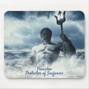 Alfombrilla De Ratón Protector Poseidón de la gente de mar