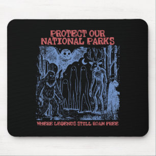 Alfombrilla De Ratón Protege los Parques Nacionales Mothman Críptido We