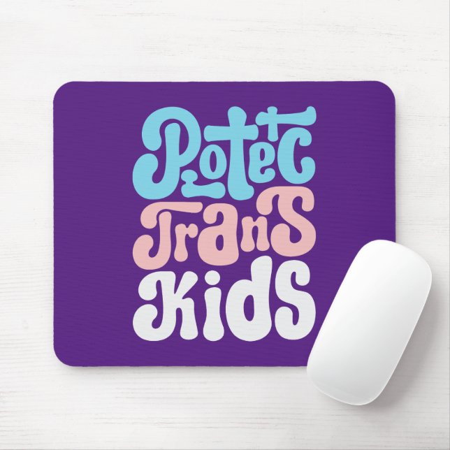 Alfombrilla De Ratón Proteger a los niños transexuales Mousepad (Con ratón)