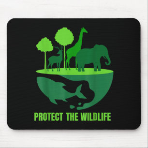 Alfombrilla De Ratón Proteger la vida silvestre _ conservación de la na