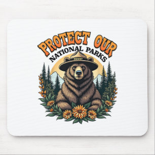 Alfombrilla De Ratón Proteger Nuestros Parques Nacionales Resistirse A 