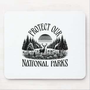 Alfombrilla De Ratón Proteja Nuestros Parques Nacionales - Resista A Sa
