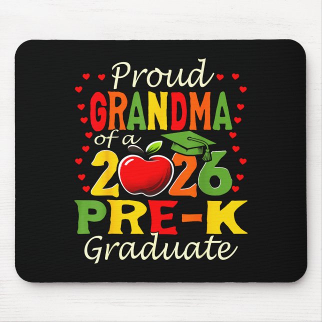Alfombrilla De Ratón Proud grandma of 2026 pre-k graduate mothers day (Frente)