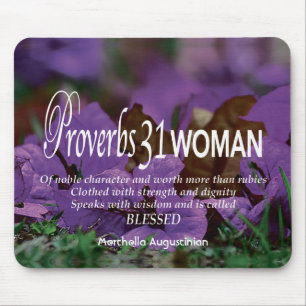 Alfombrilla De Ratón Proverbios 31 Escritura Cristiana Mujer Personaliz