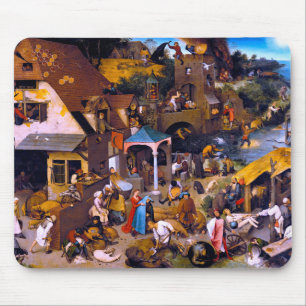 Alfombrilla De Ratón Proverbios de los Países Bajos, Pieter Bruegel, el