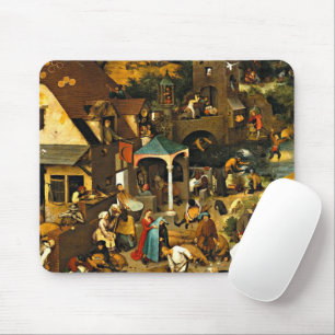 Alfombrilla De Ratón Proverbios neerlandeses, de Pieter Bruegel,