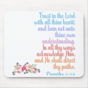 Alfombrilla De Ratón Proverbios Versículo de la Biblia