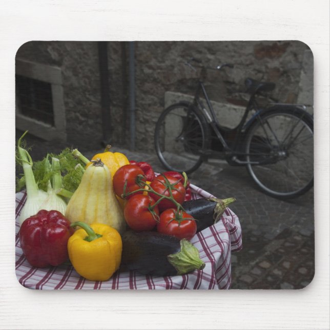 Alfombrilla De Ratón Provincia de Italia, Brescia, Gargnano. Tabla con (Frente)