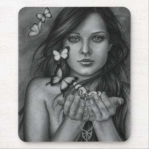 Alfombrilla De Ratón Provoque las mariposas Mousepad