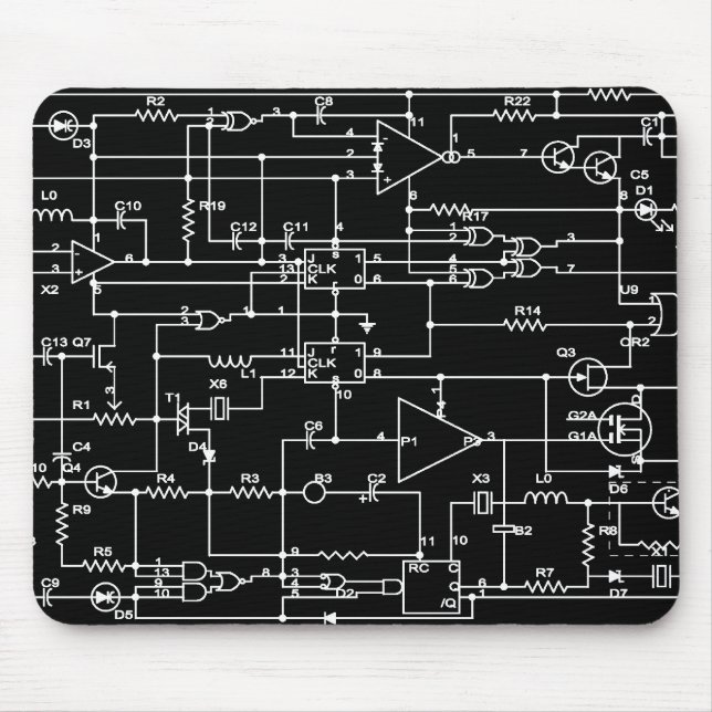 Alfombrilla De Ratón proyecto electrónico (Frente)