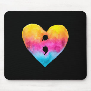 Alfombrilla De Ratón Proyecto Heart Semicolon Prevención del Suicidio M
