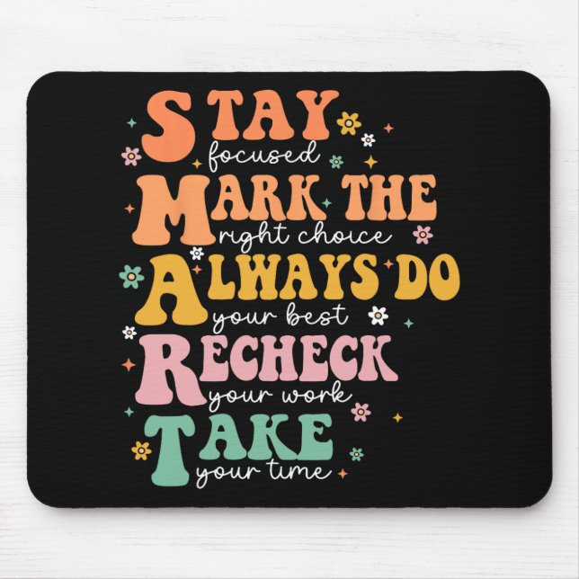 Alfombrilla De Ratón Prueba de profesores divertida en Smart Test Day S (Frente)