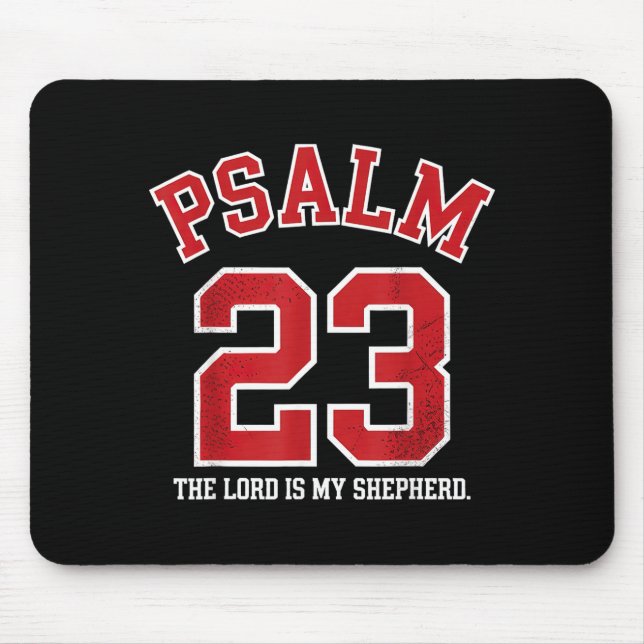 Alfombrilla De Ratón Psalm 23 The Lord Is My Shepherd  (Frente)