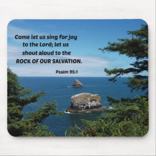 Alfombrilla De Ratón Psalm 95:6 Come let us bow down in worship...