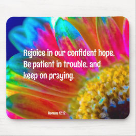 Alfombrilla De Ratón Psicodelic Daisy Romans 12:12 Mousepad