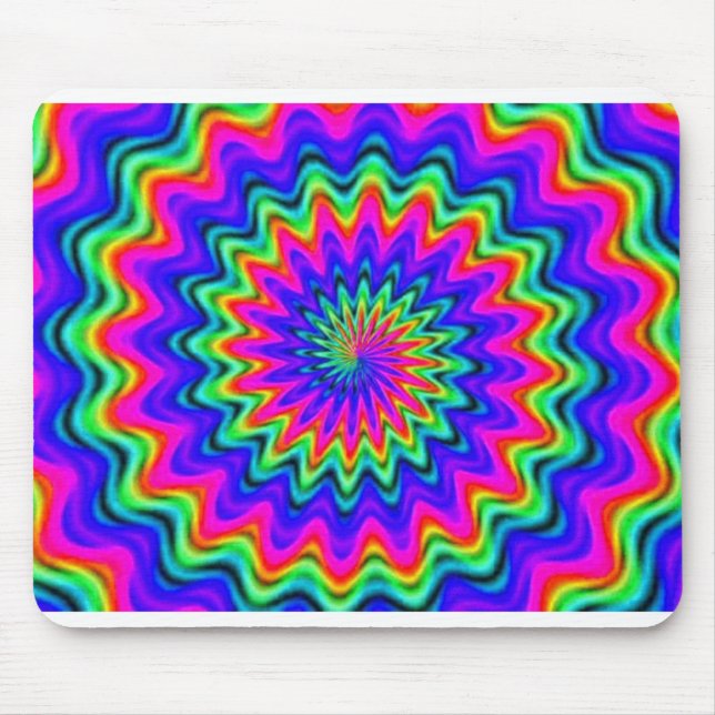 Alfombrilla De Ratón Psicodelic Spiral Mouse Pad (Frente)